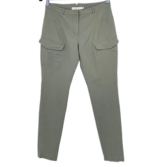 Alexander Wang Sage Green Moto Skinny Fit Cargo Utility Pants Size 6 - Picture 1 of 6
